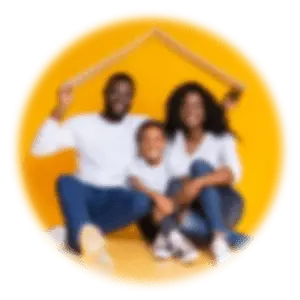 Family with New Home