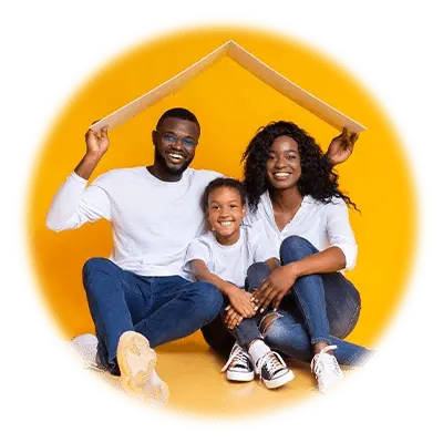 Family with New Home